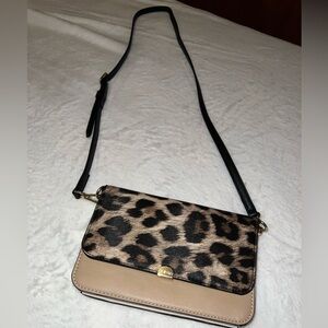 Nine West cheetah crossbody bag